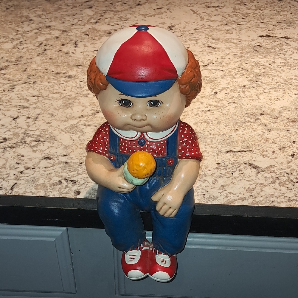 Vintage Cabbage Patch Ceramic Doll Figurine 1986